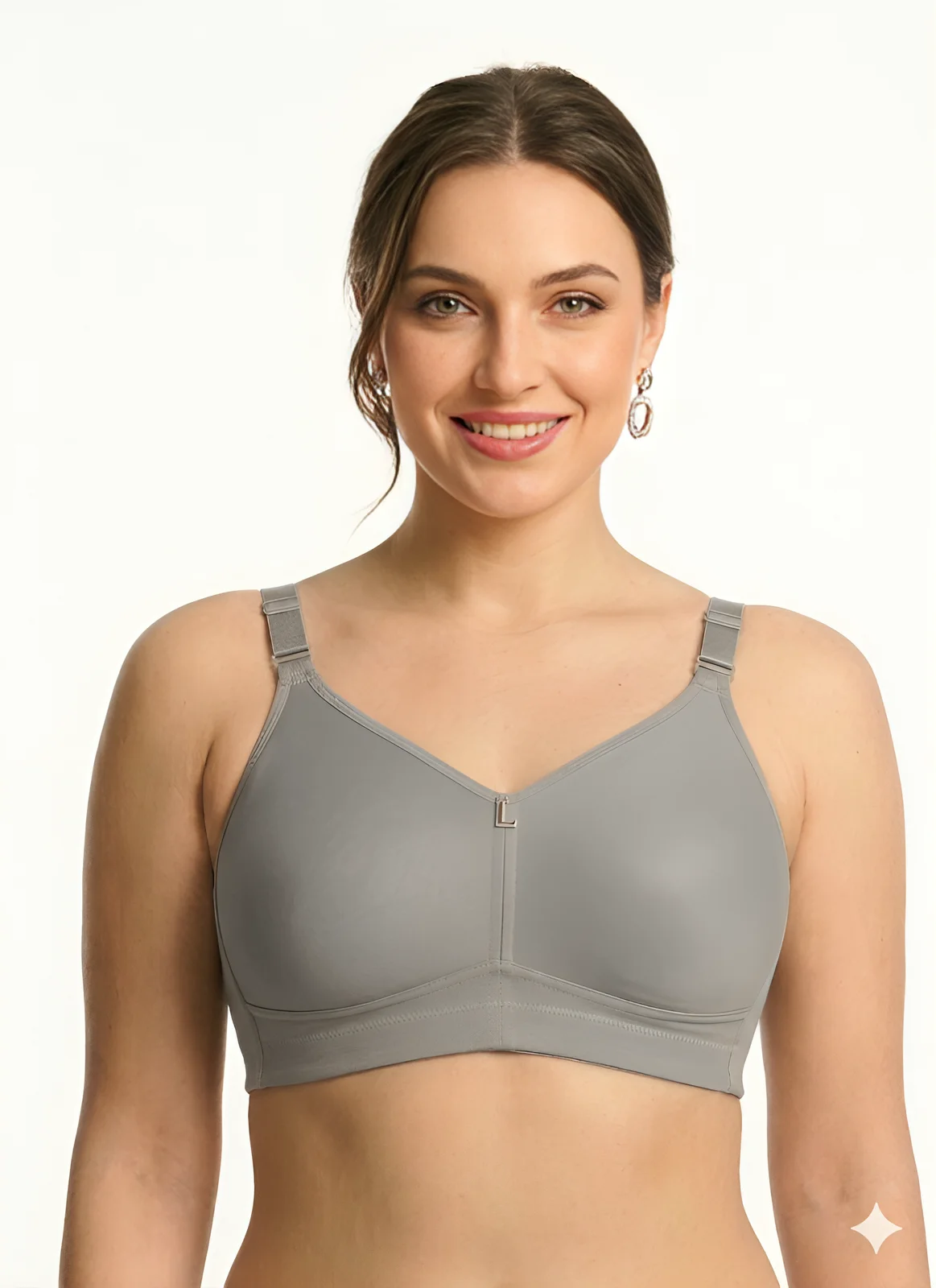 LICOLA T-FIT Women's Non-Padded,Non-Wired,Full Coverage,Seamless 100% Cotton Feel Fabric Bra Available in Multicolor